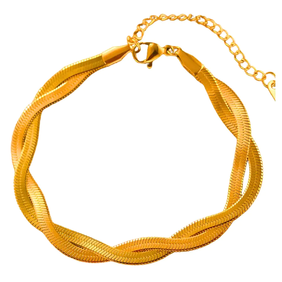 Anti Tarnish Thick Snake Chain Bracelet