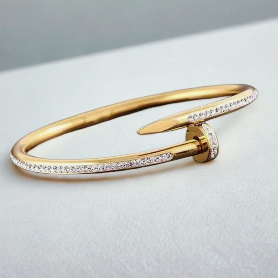 Anti Tarnish AD Studded Nail Bangles