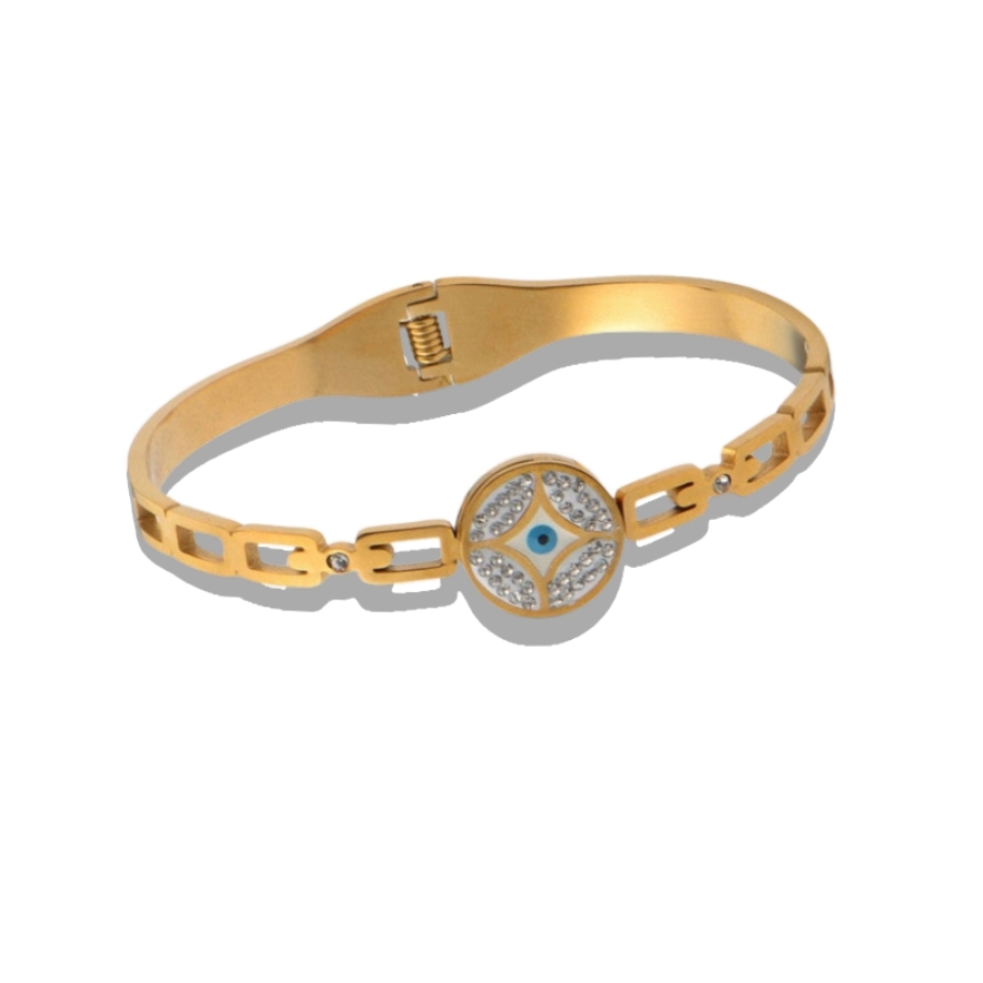 Anti Tarnish Gold plated Evil Eye  Bangles
