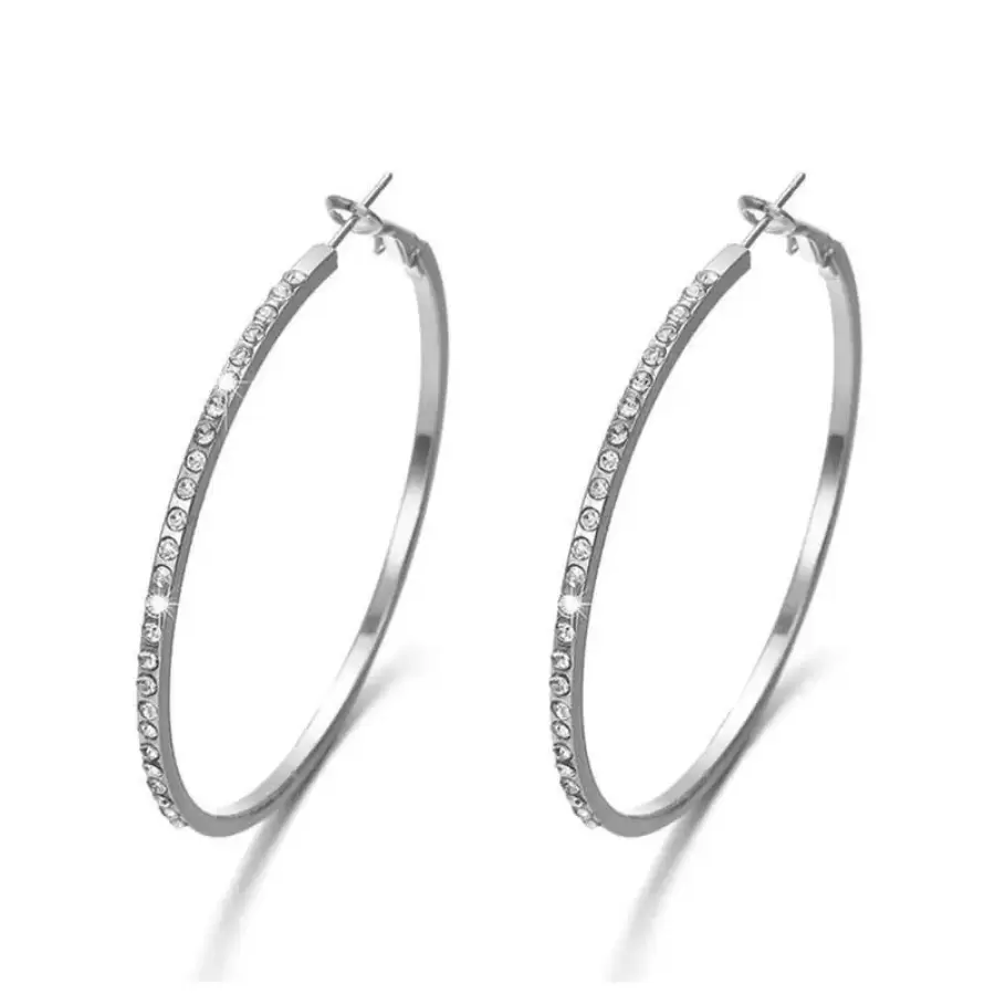 Celestia Alloy Hoop Earring